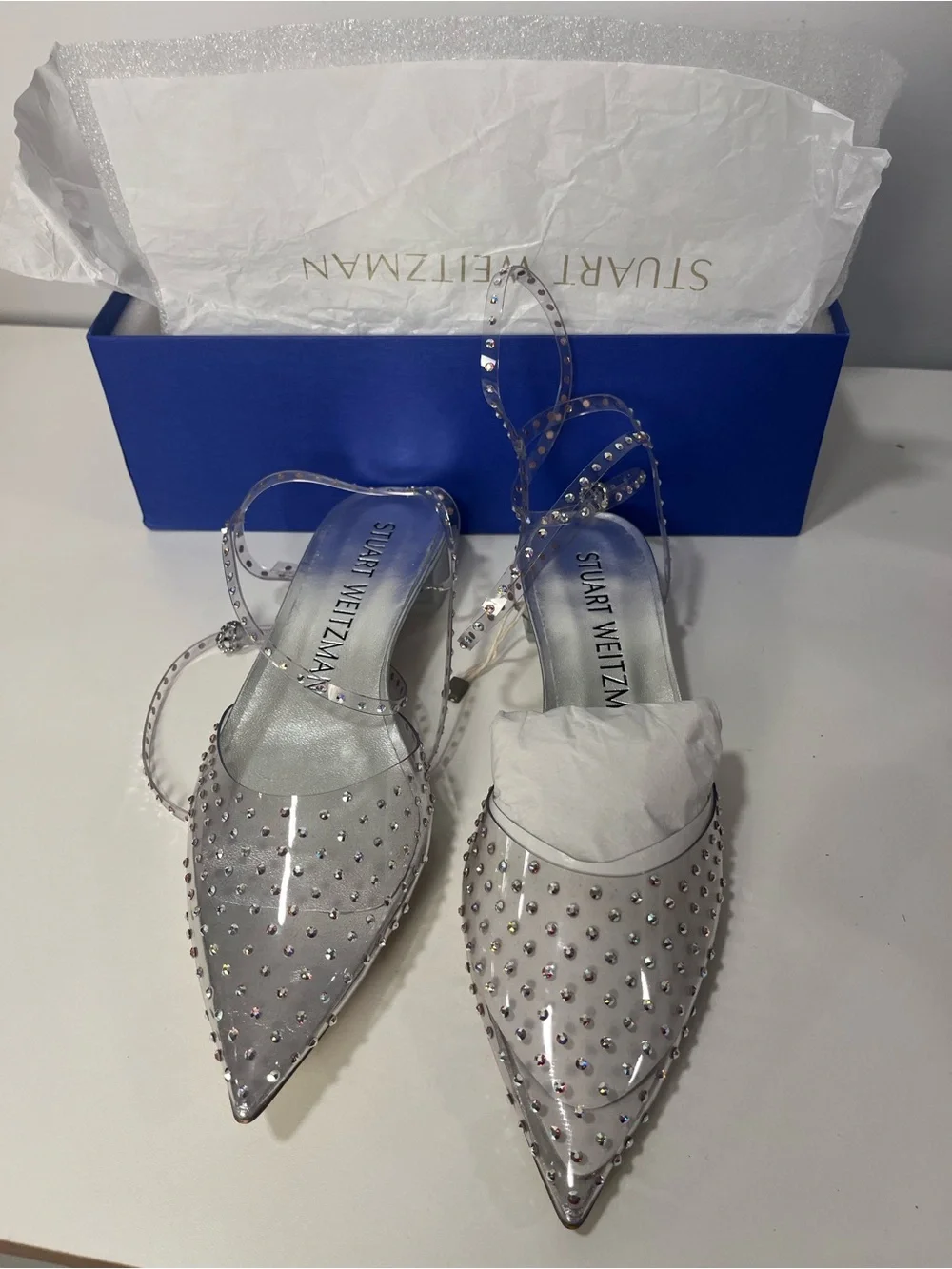 Stuart Weitzman Glam Wrap Flats
